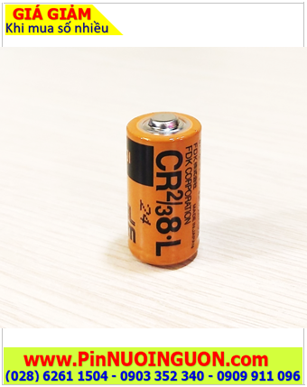 FUJI CR2/3 8.L; Pin nuôi nguồn PLC FUJI CR2/3 8.L lithium 3v 2/3A 2000mAh chính hãng /Xuất xứ NHẬT 